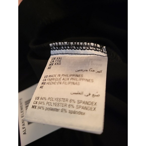 Alfani Elements Wide Leg Black XXL Long Pants Casual Comfort NWT - Picture 6 of 8